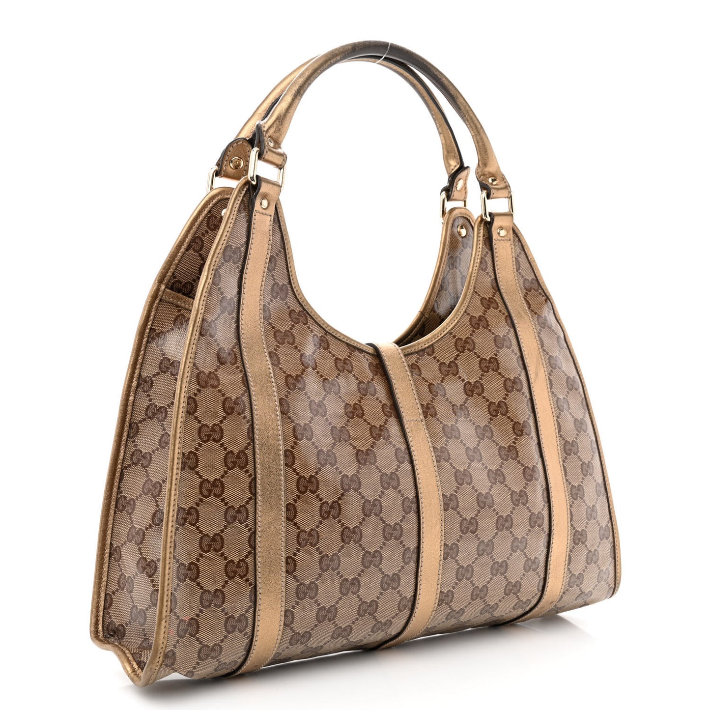 Crystal Monogram Medium Joy Shoulder Bag Bronze
