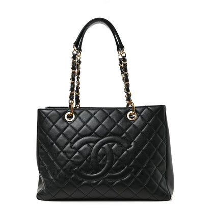 Chanel Caviar Quilted Grand Shopping Tote GST Black 1 of 9