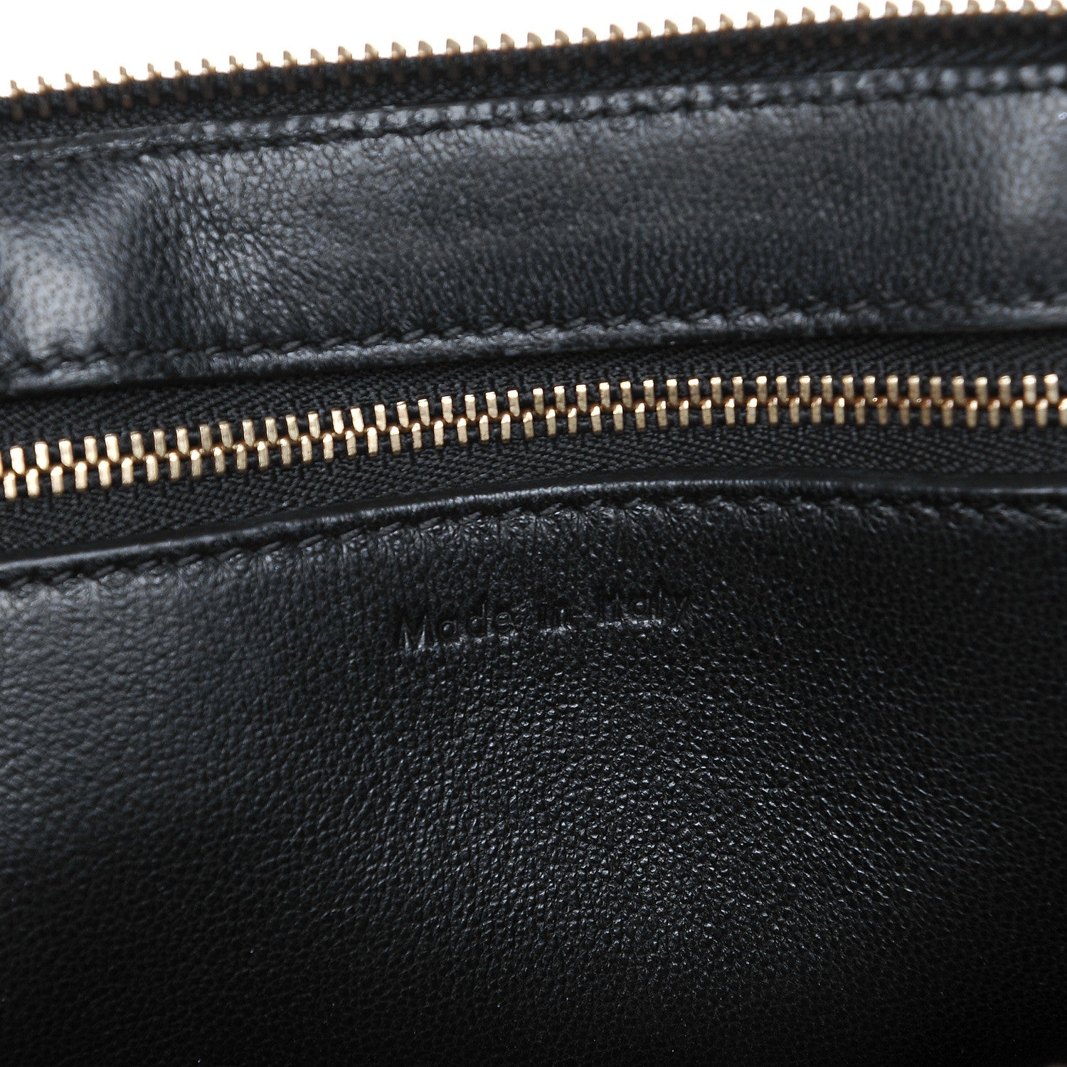 Celine Smooth Calfskin Medium Bi-Color Edge Shoulder Bag Black Navy 6 of 9