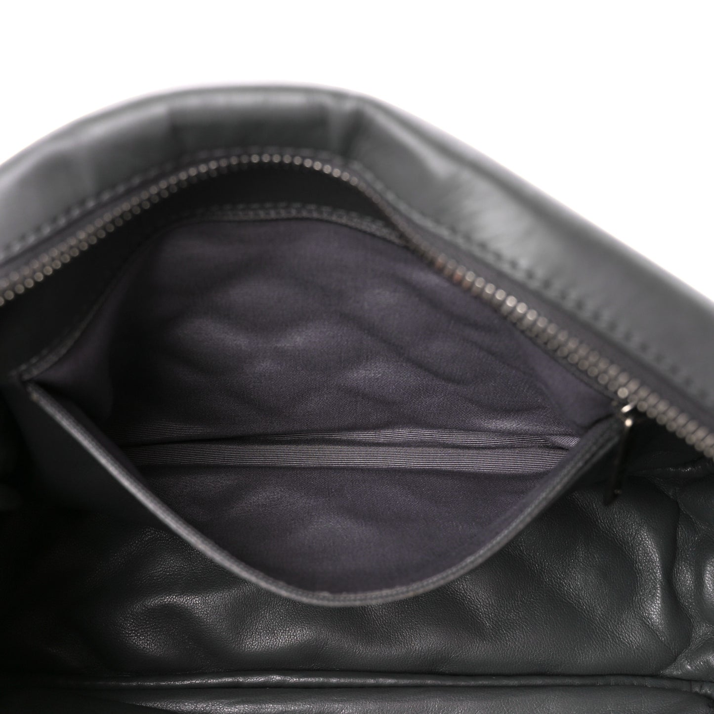 Aged Calfskin Quilted Medium Reissue Camera Case Grey