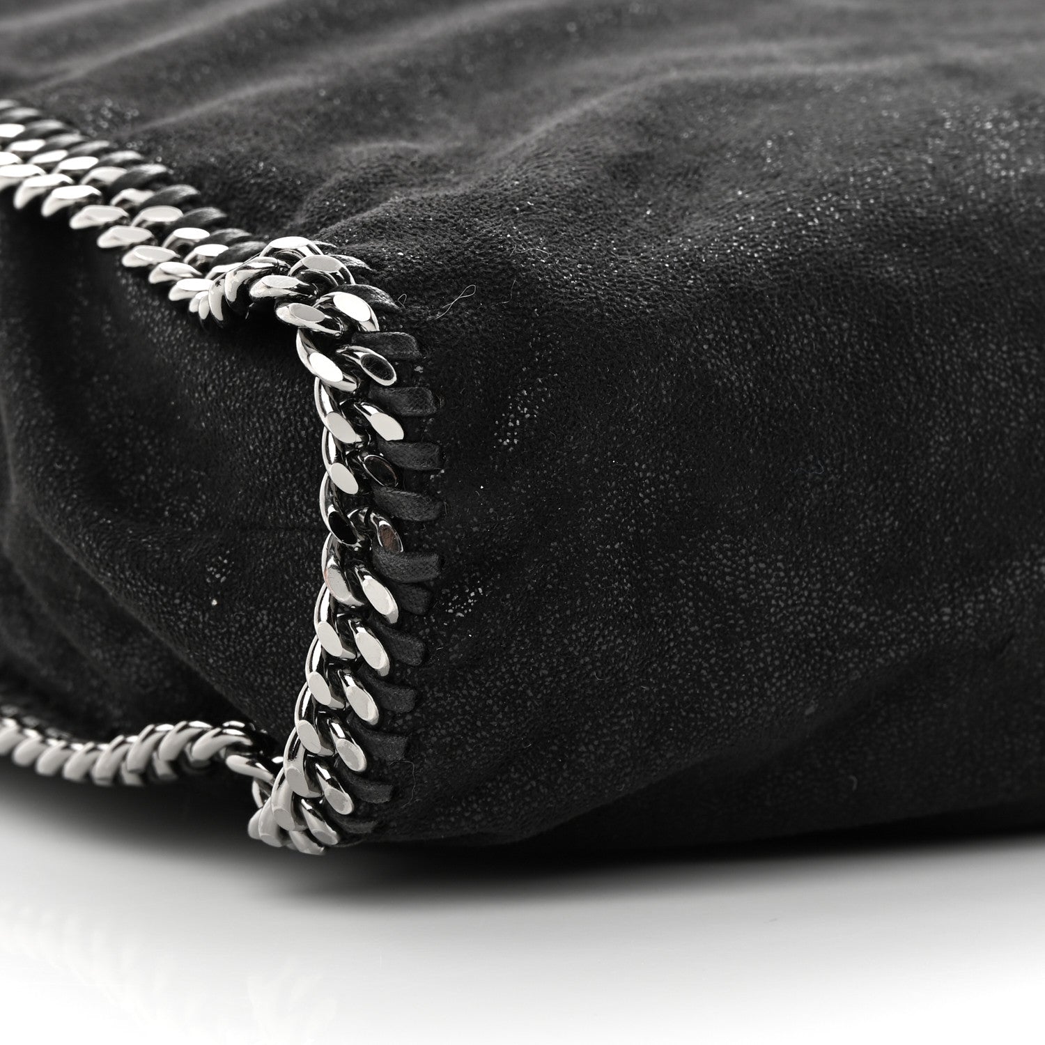 Stella McCartney Metallic Shaggy Deer Big Falabella Tote Black 10 of 11