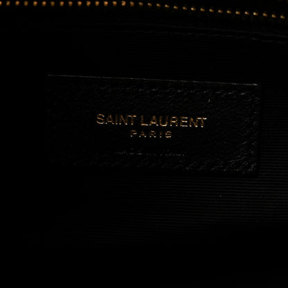Saint Laurent Lambskin Quilted Toy Loulou Puffer Monogram Chain Satchel Blanc Vintage 6 of 10