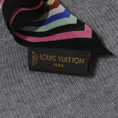 Louis Vuitton Cotton Monogram Multicolor Square Bandana Scarf Black 5 of 6