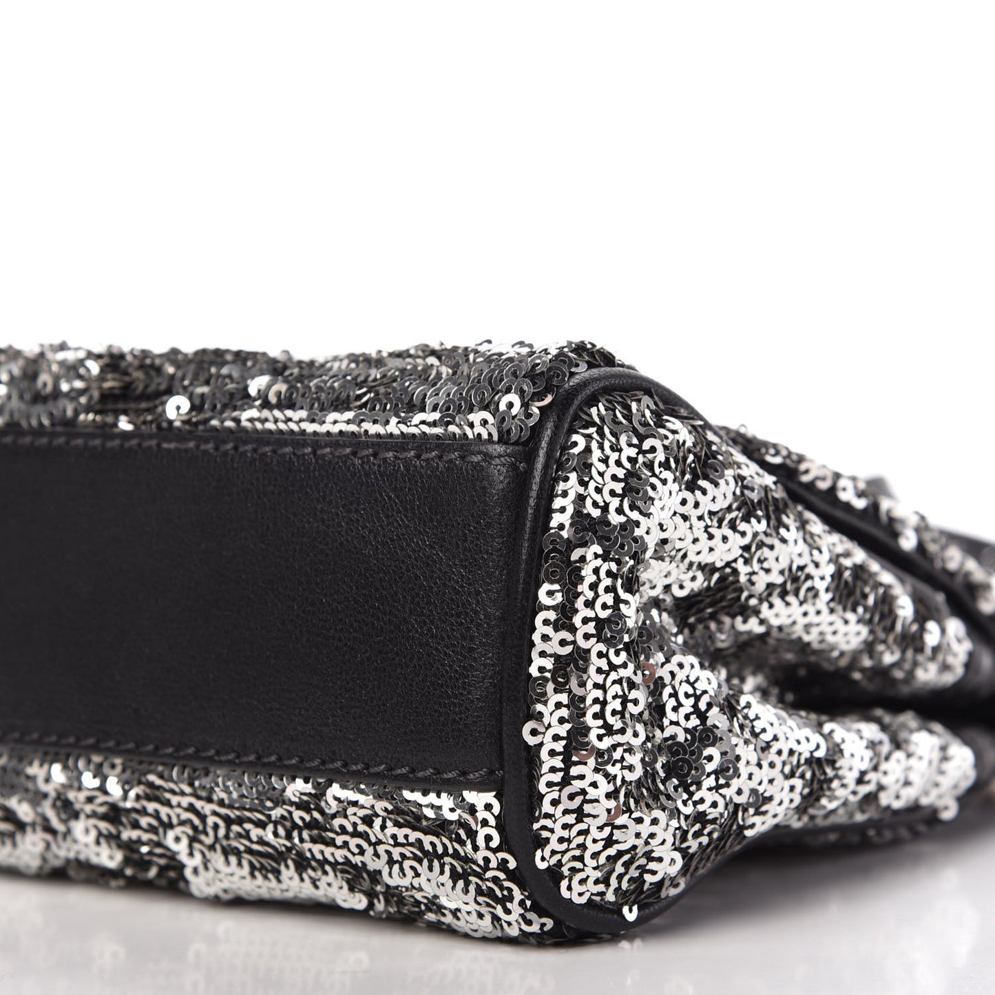 Sequin Small Miss Sicily Satchel Black