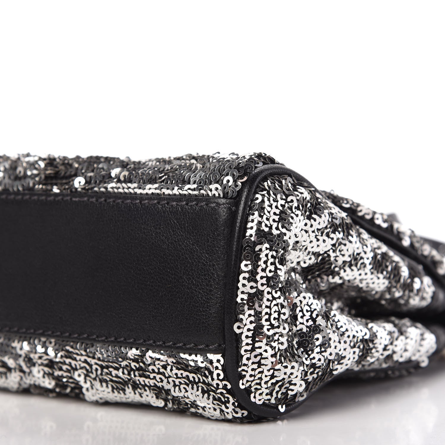 Dolce & Gabbana Sequin Small Miss Sicily Satchel Black 7 of 10