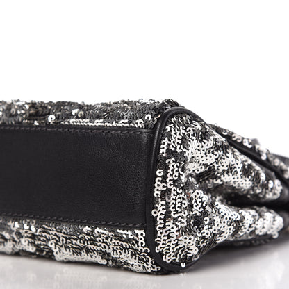 Dolce & Gabbana Sequin Small Miss Sicily Satchel Black 7 of 10
