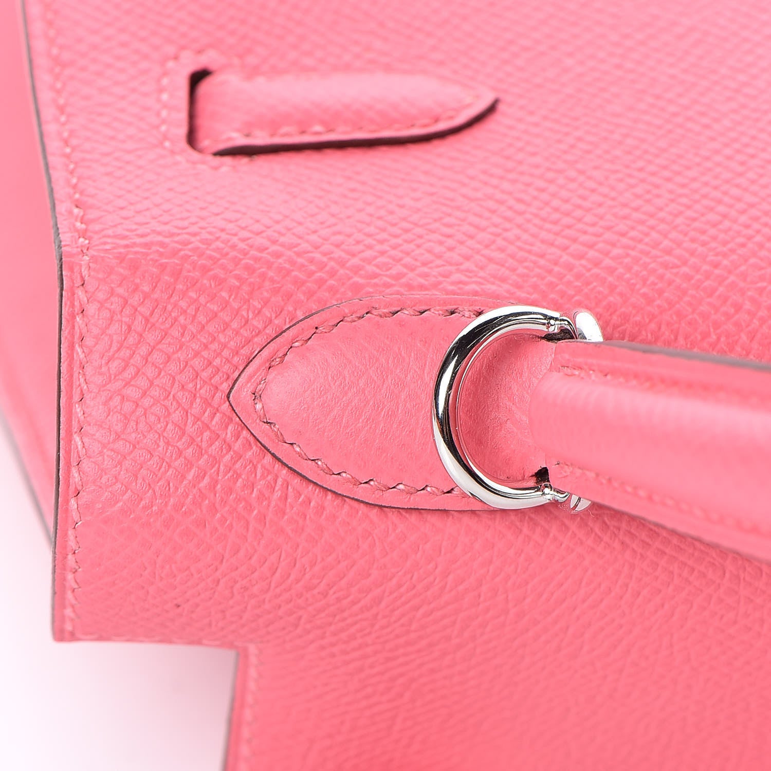 Hermes Epsom Kelly Sellier 25 Rose Lipstick 10 of 34