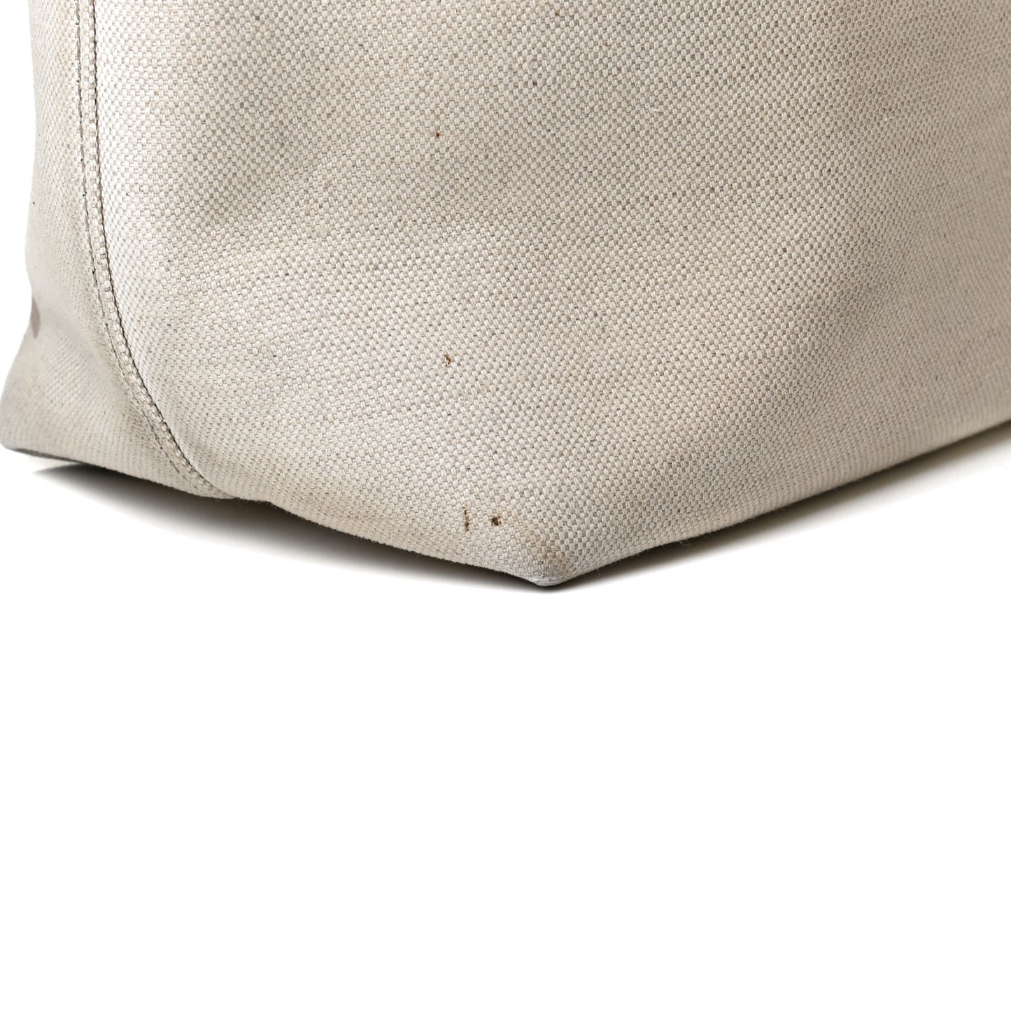 Canvas Calfskin T Tote Beige