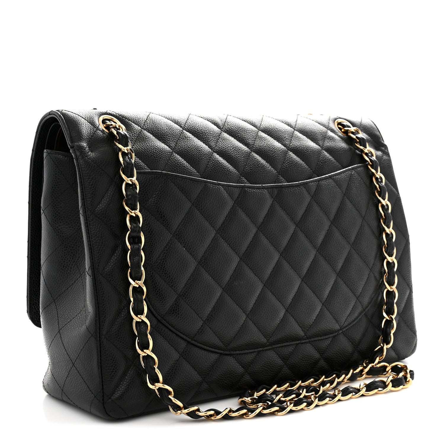 Chanel Caviar Quilted Maxi Double Flap Black 3 of 13