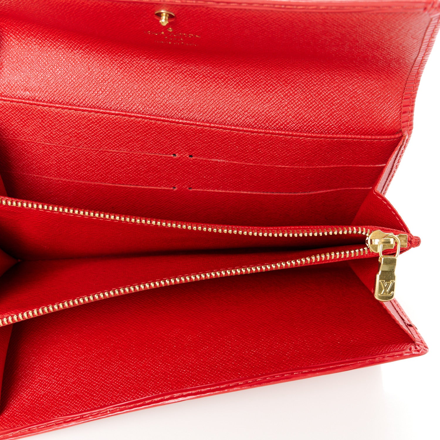 Louis Vuitton Epi Sarah Wallet Castillan Red 5 of 8