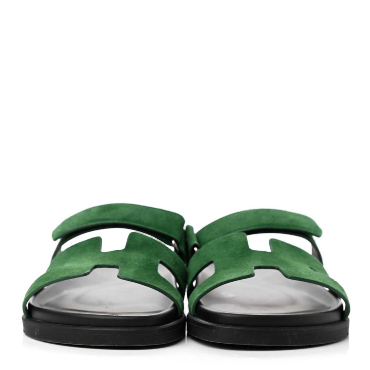 Suede Goatskin Womens Chypre Sandals 41 Vert Electrique