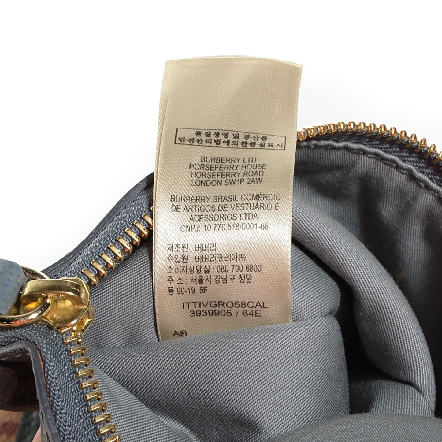 Haymarket Check Small Canterbury Tote Storm Grey