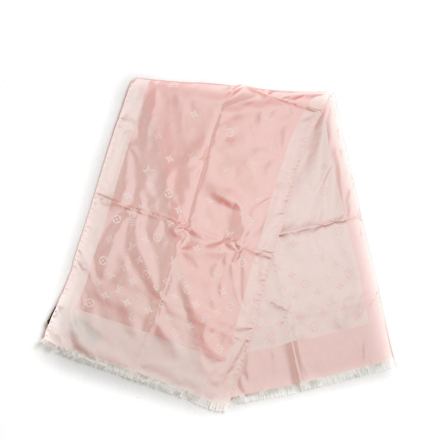Silk Monogram Capri Scarf Pink