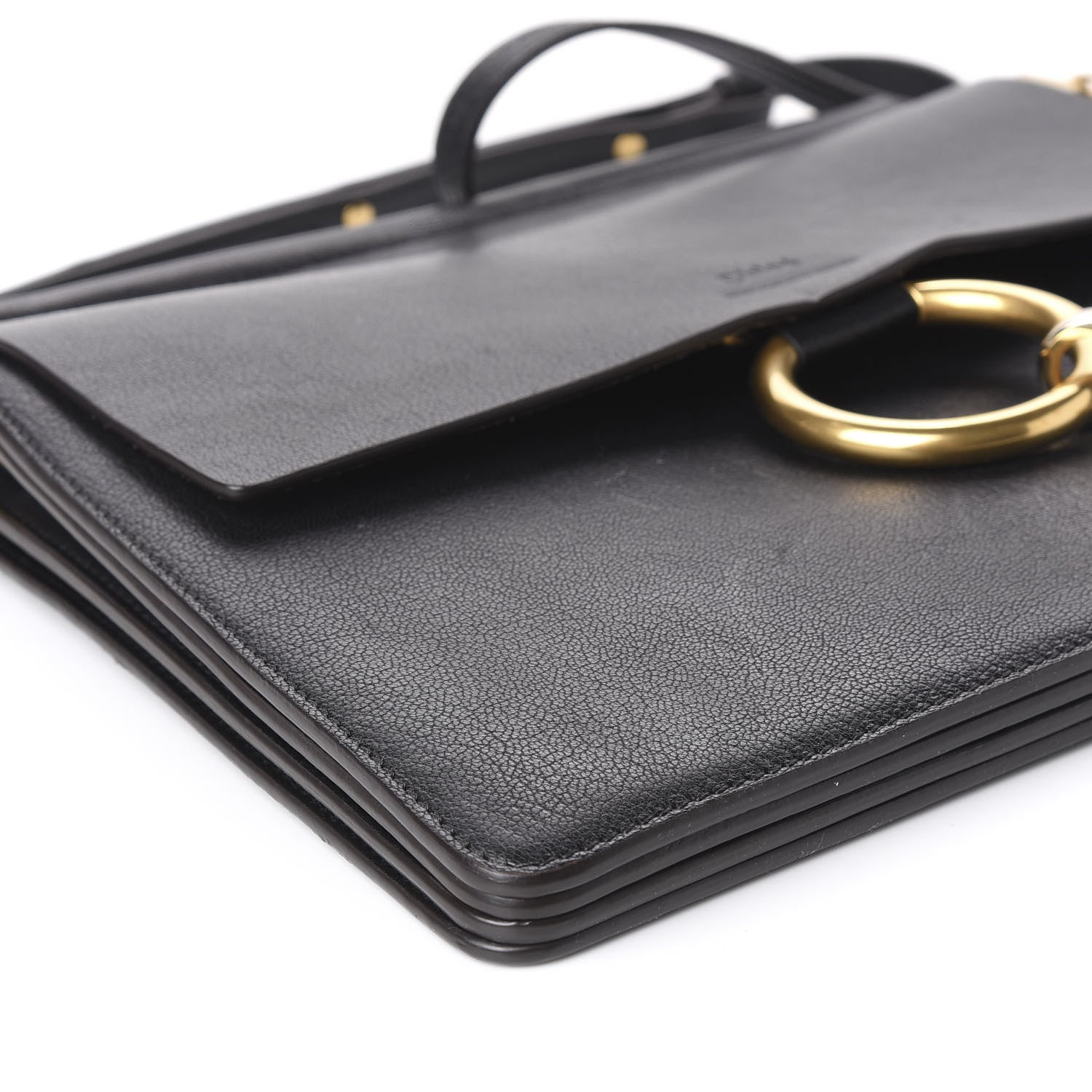 Chloe Calfskin Medium Faye Shoulder Bag Black 5 of 8