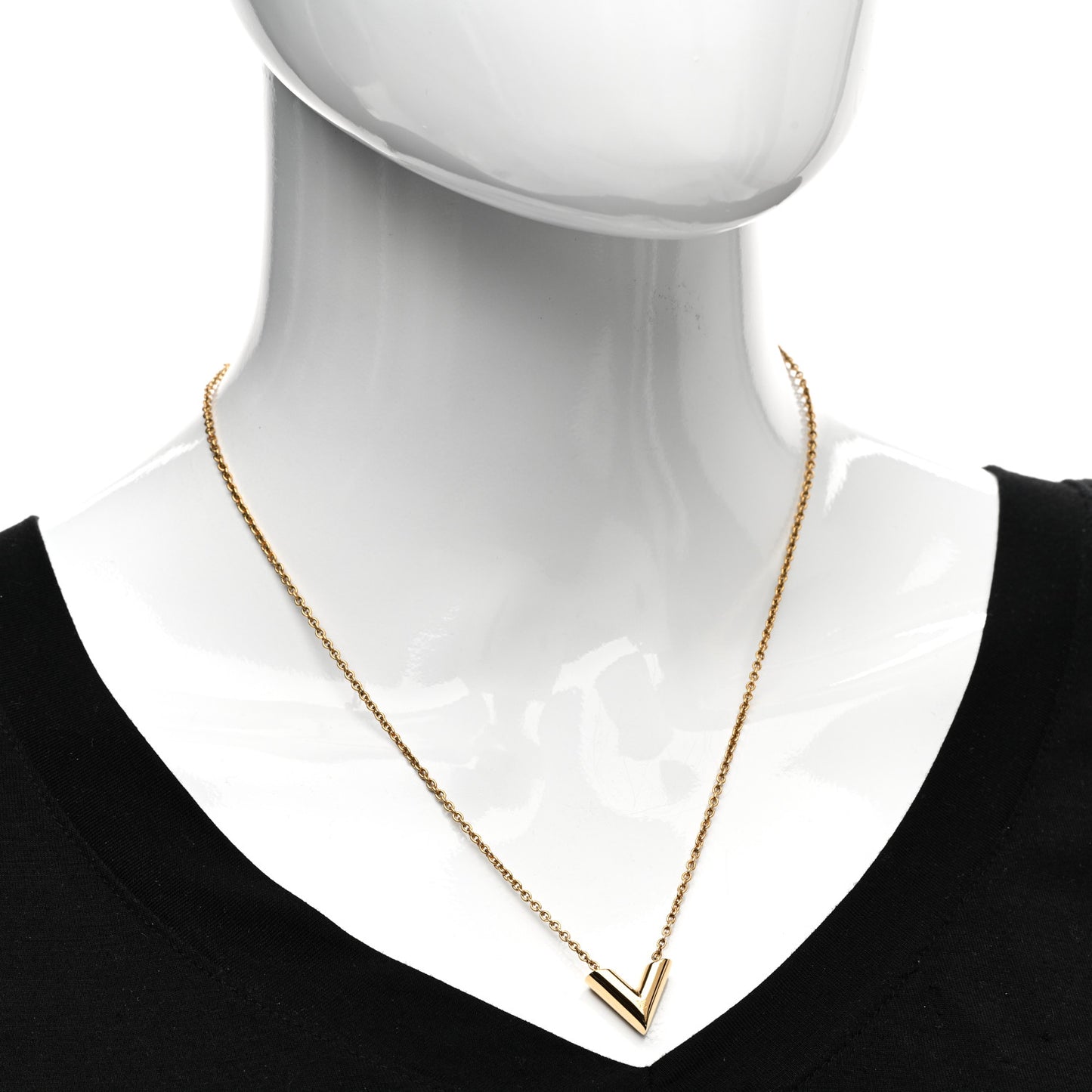 Essential V Necklace Gold