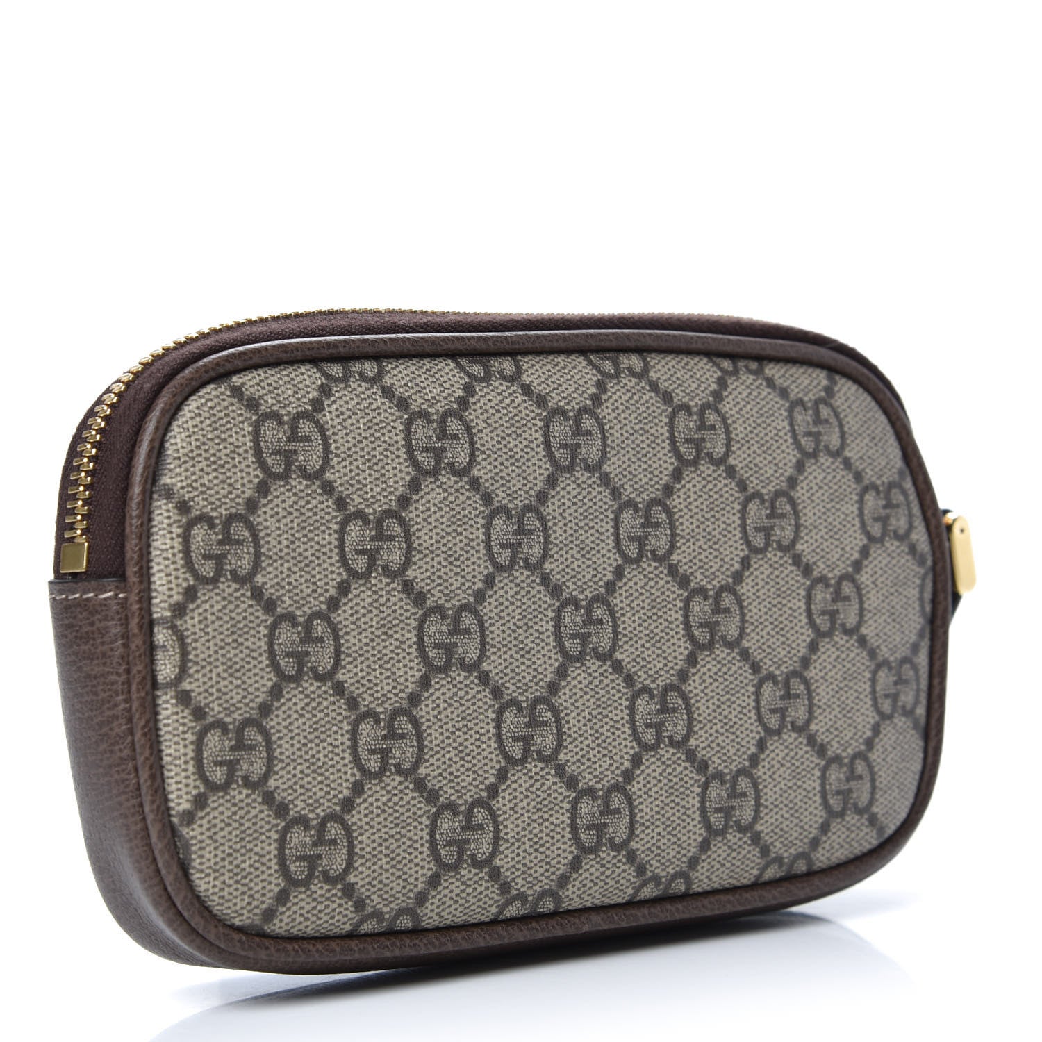 Gucci GG Supreme Monogram Ophidia Phone Case Wristlet Brown 3 of 8