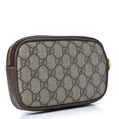 Gucci GG Supreme Monogram Ophidia Phone Case Wristlet Brown 3 of 8