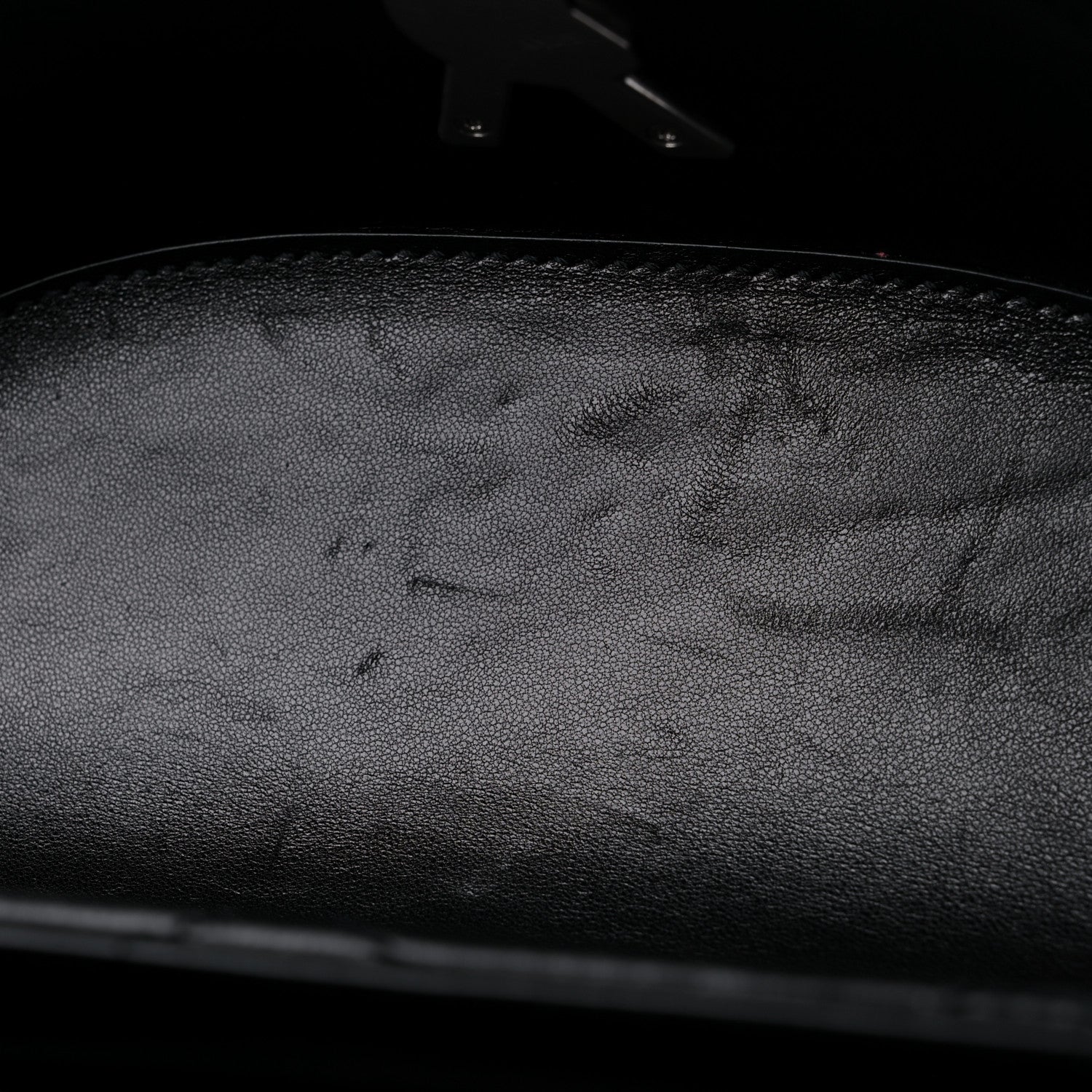 Saint Laurent Lambskin Quilted Monogram June Box Bag Black 9 of 12
