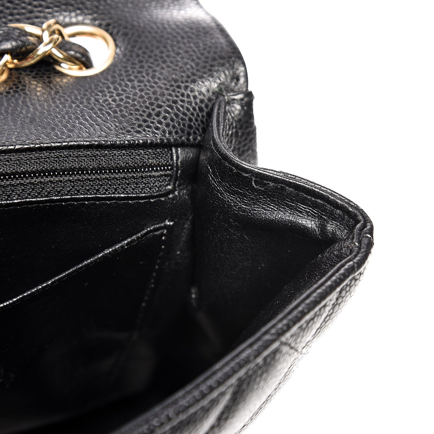 Caviar Quilted Jumbo Single Flap Black