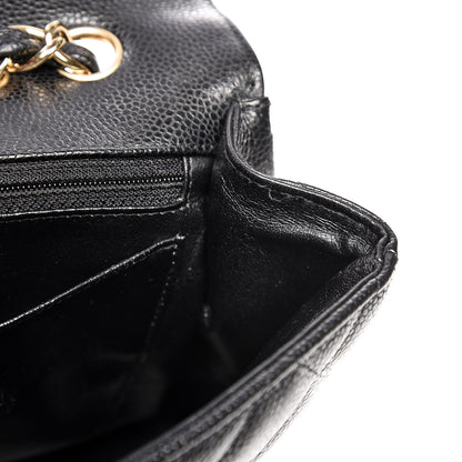 Chanel Caviar Quilted Jumbo Single Flap Black 8 of 13