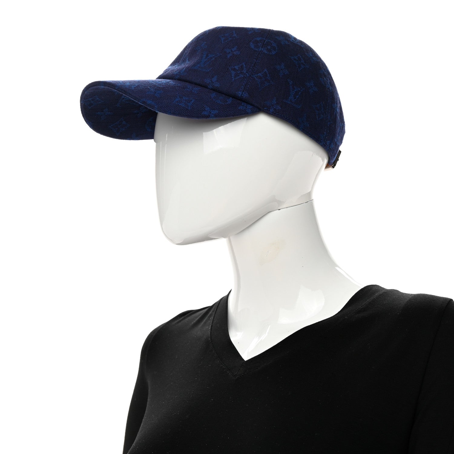Louis Vuitton Monogram Jacquard Cap M Blue 2 of 10