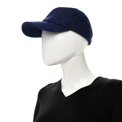 Louis Vuitton Monogram Jacquard Cap M Blue 2 of 10