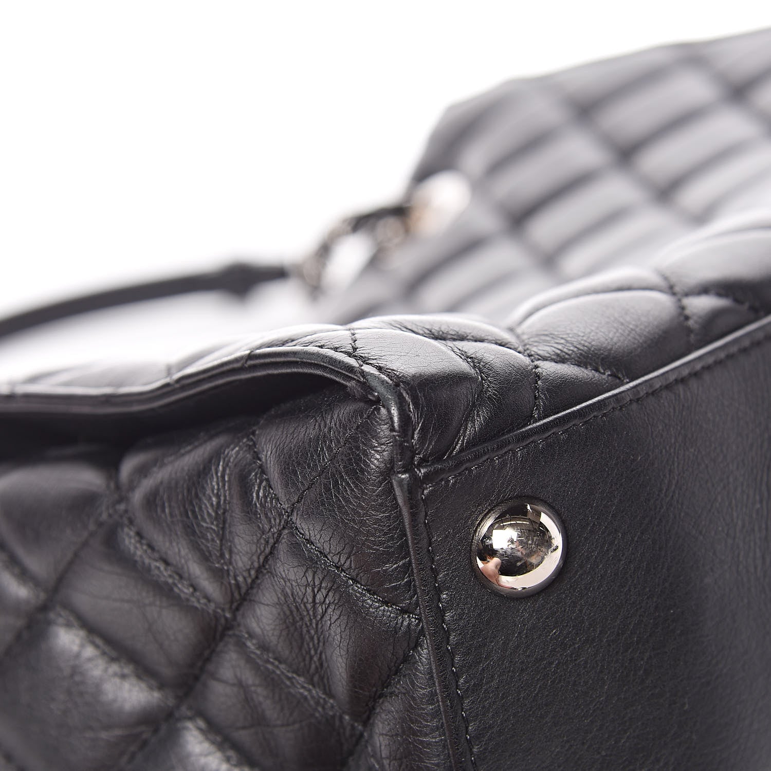 Chanel Calfskin Quilted Small Chic and Soft Shopping Tote Black 11 of 14