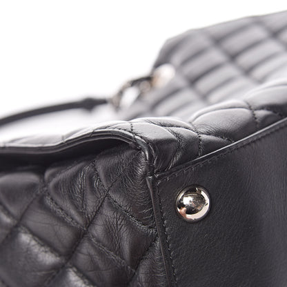 Chanel Calfskin Quilted Small Chic and Soft Shopping Tote Black 11 of 14