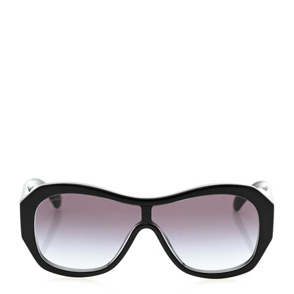 Chanel Acetate Crystal CC Shield Sunglasses 5497-B-A Black 2 of 11