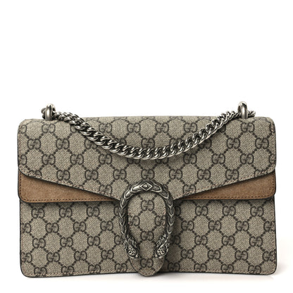 Gucci GG Supreme Monogram Small Dionysus Shoulder Bag Taupe 1 of 9