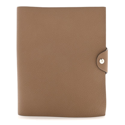 Hermes Togo Ulysse MM Notebook Cover Beige De Weimar 1 of 7