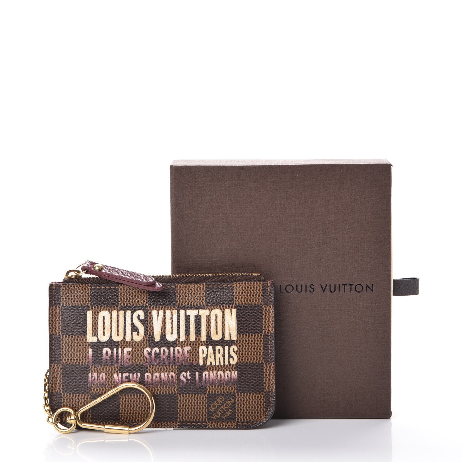 Louis Vuitton Damier Ebene Scribe Affiche Key Pouch 8 of 8