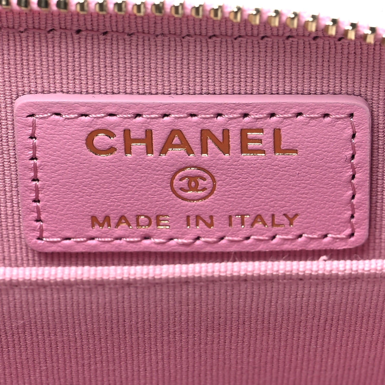 Chanel Lambskin Quilted Chanel 19 Zip Around Coin Purse Wallet Light Pink 6 of 9