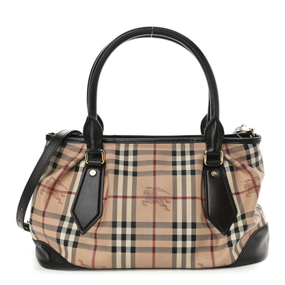 Burberry Haymarket Check Tote Chocolate 1 of 9