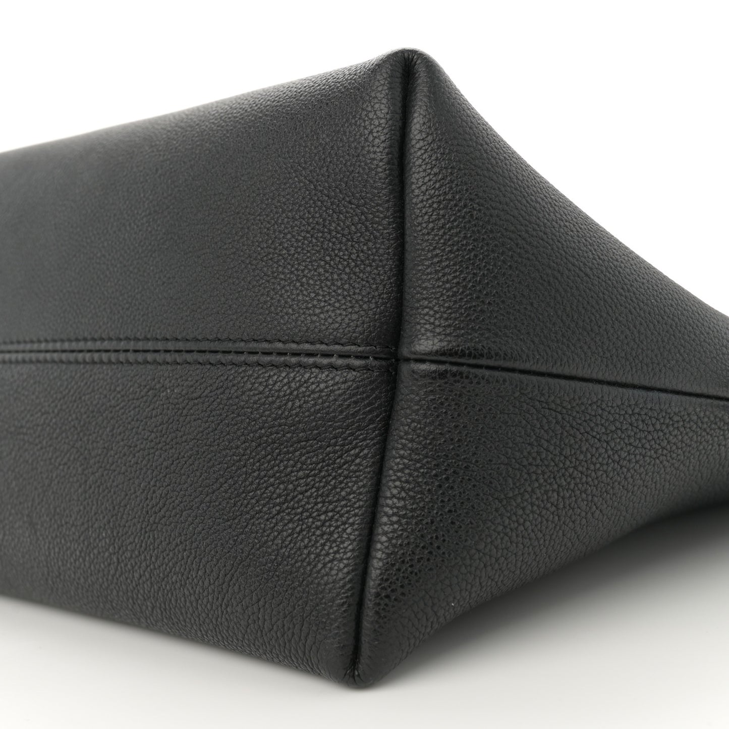 Grained Calfskin Mini TF East West Tote Black
