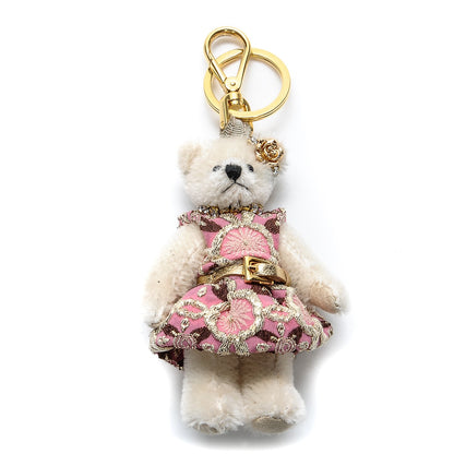 Prada Crystal Trick Teddy Bear Keychain Charm 1 of 4