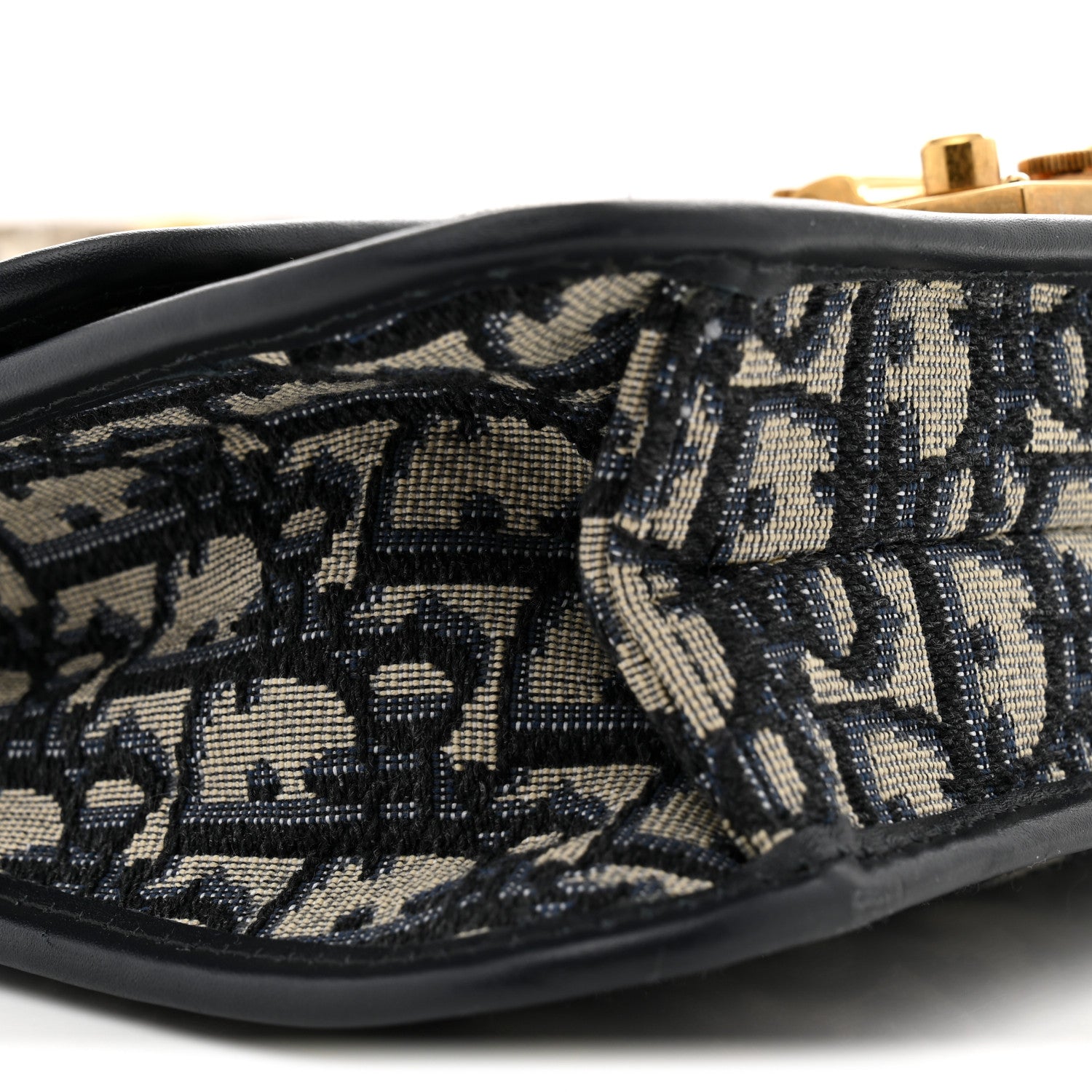 Christian Dior Oblique Small DiorAddict Flap Bag Navy Blue 9 of 12