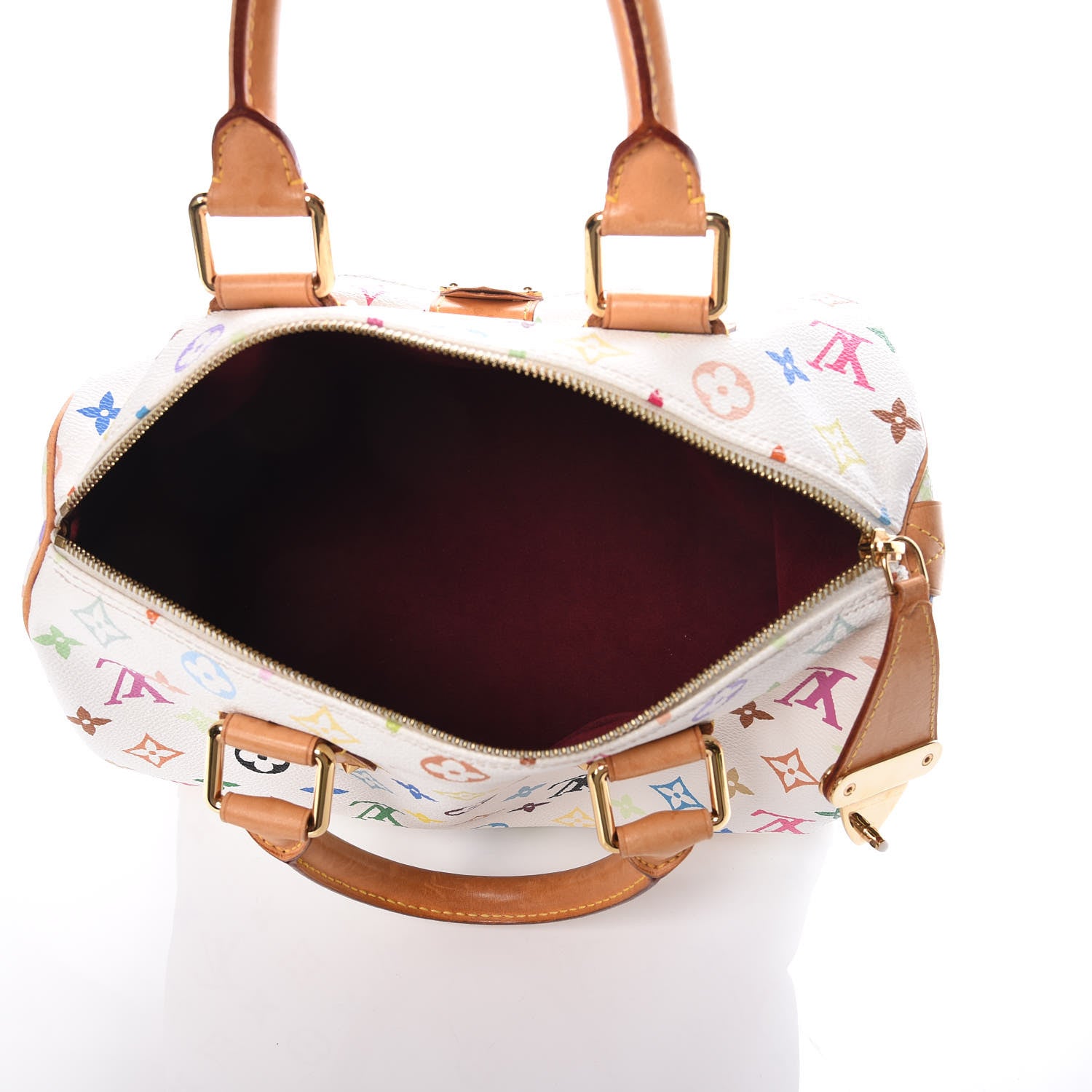 Louis Vuitton Monogram Multicolor Speedy 30 White 5 of 15