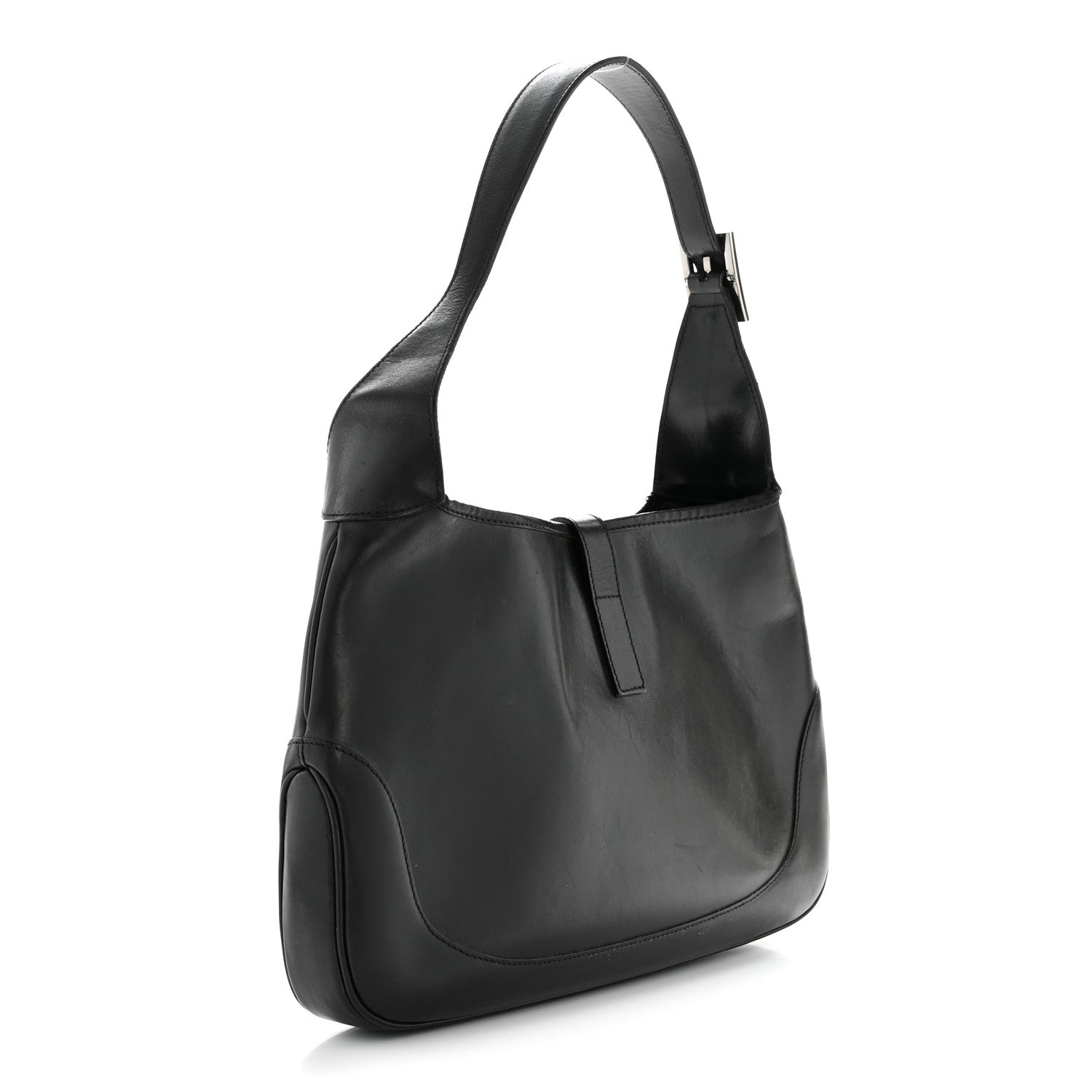 Gucci Calfskin Small Jackie O Hobo Black 3 of 15