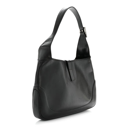 Gucci Calfskin Small Jackie O Hobo Black 3 of 15