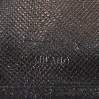 Prada Saffiano Small Flap Wallet Black 7 of 9