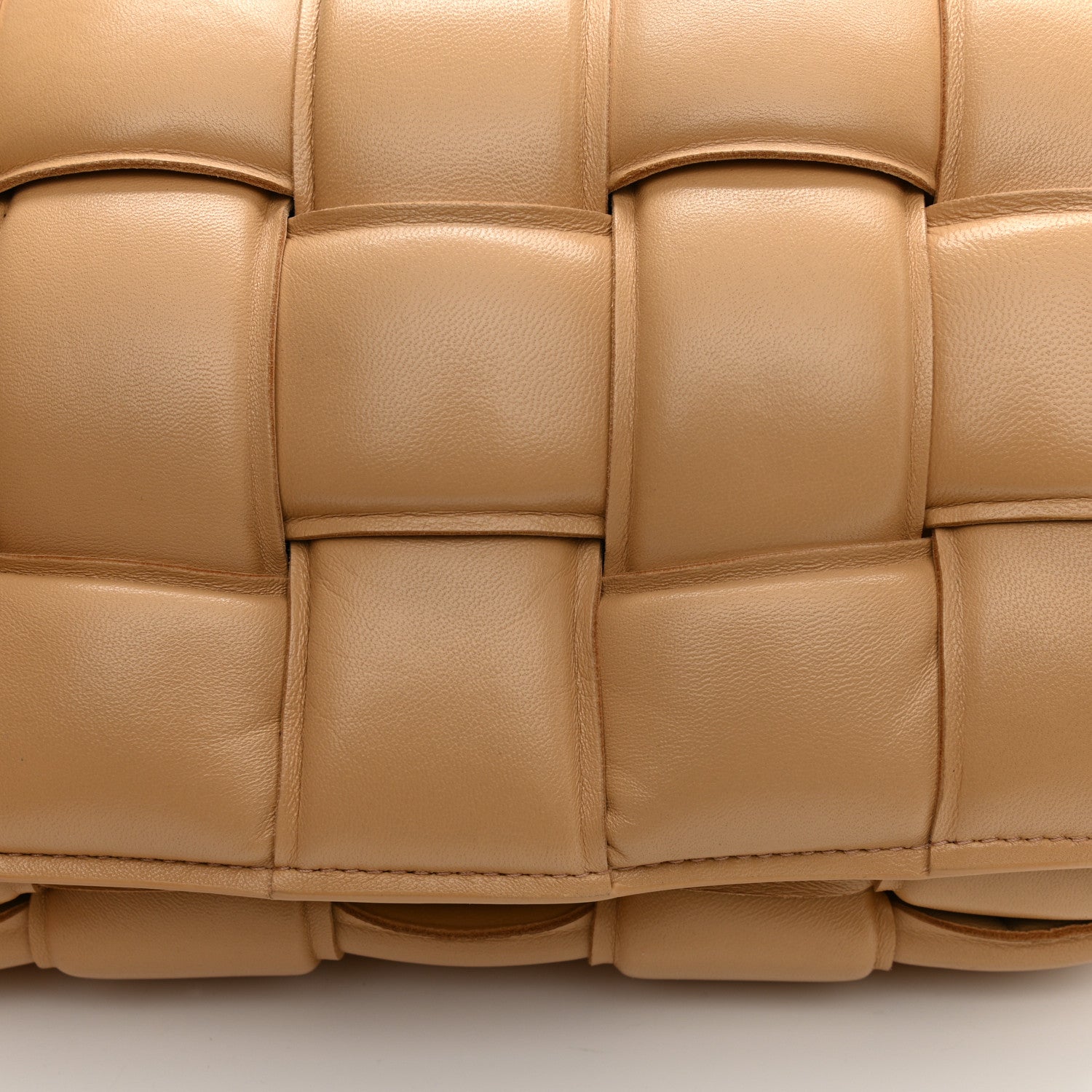 Bottega Veneta Nappa Maxi Intreccio Padded Cassette Crossbody Bag Almond 10 of 12