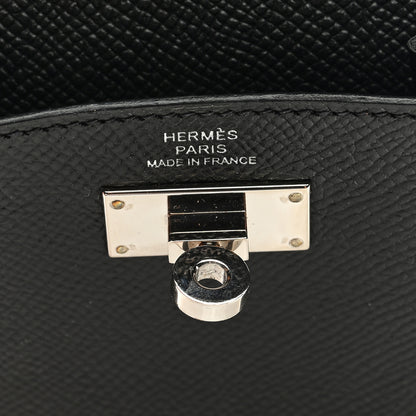 Hermes Epsom Kelly Pocket Compact Wallet Black 6 of 7