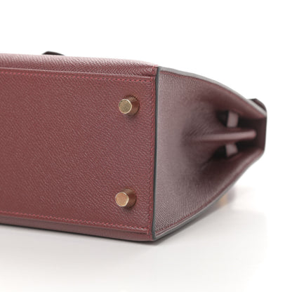 Hermes Epsom Kelly Sellier 25 Rouge H 10 of 11