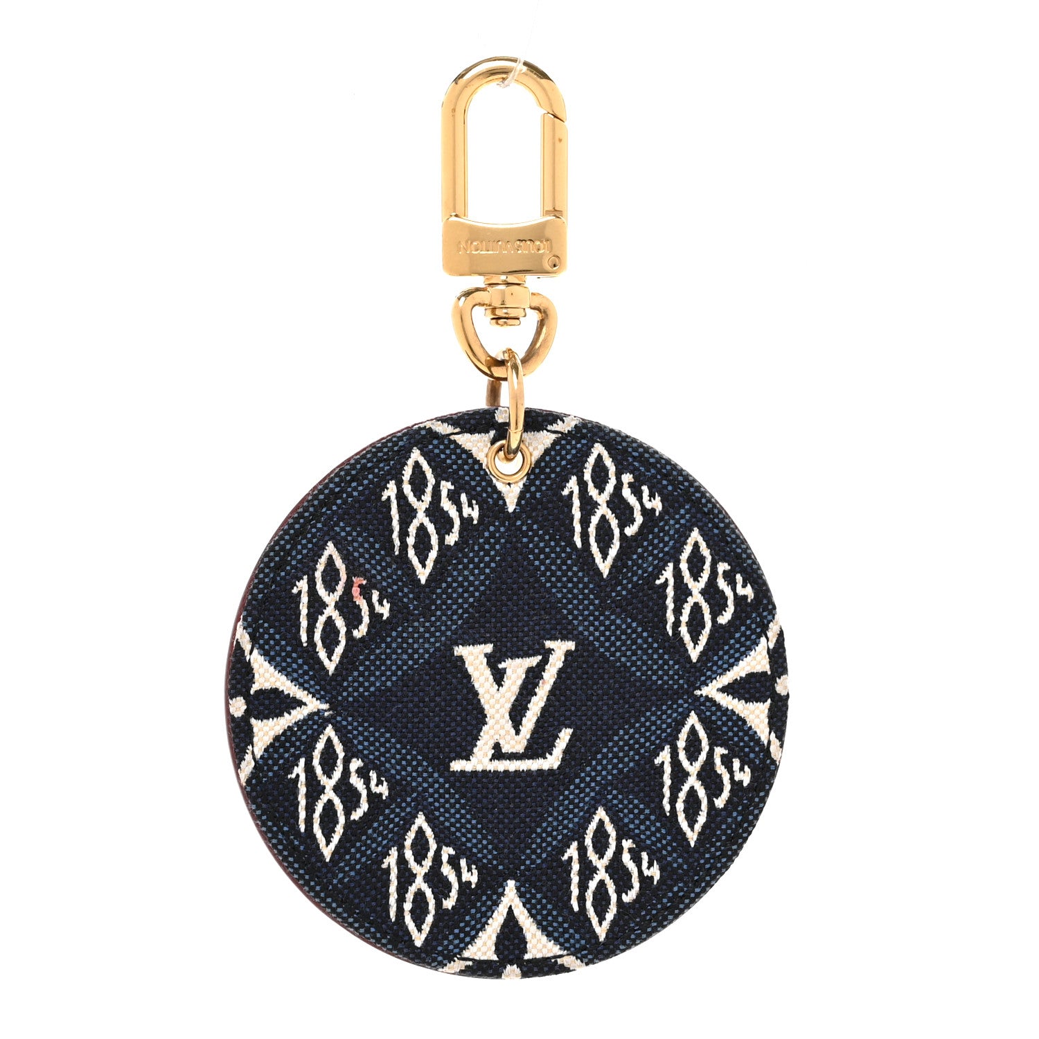 Louis Vuitton Jacquard Since 1854 Bag Charm Key Holder Blue 1 of 5