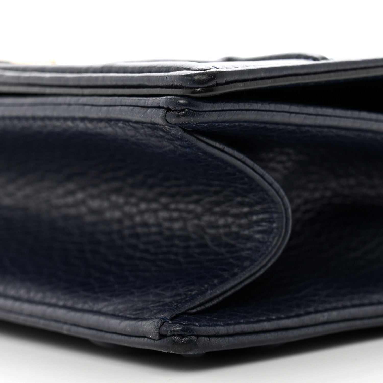 Christian Dior Grained Calfskin Medium Diorama Flap Bag Indigo 10 of 15