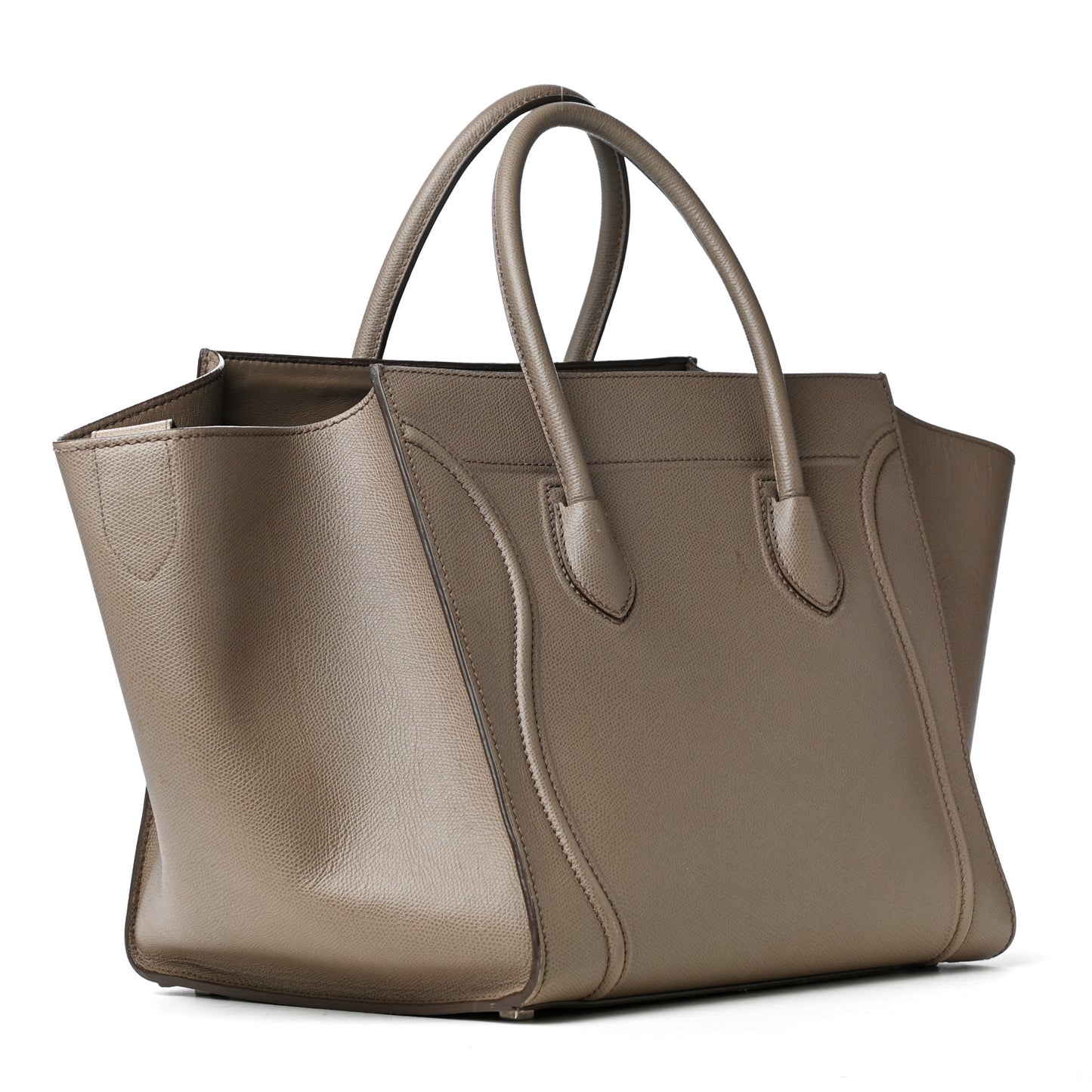 Baby Grained Calfskin Medium Phantom Luggage Taupe