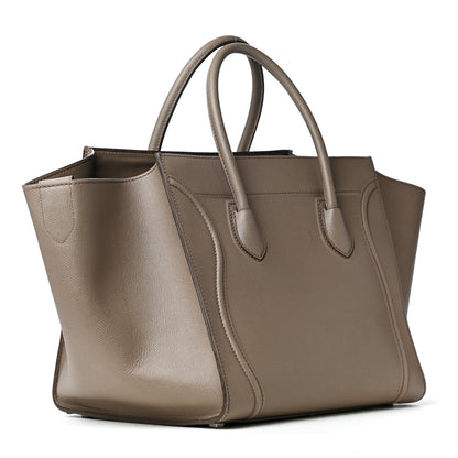 Celine Baby Grained Calfskin Medium Phantom Luggage Taupe 2 of 4