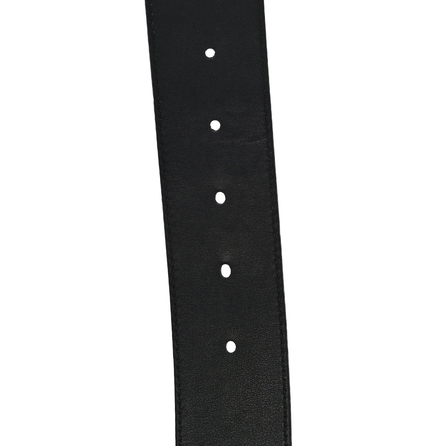 Gucci Textured Dollar Calfskin Nickel Double G 40mm Belt 85 34 Black 9 of 9
