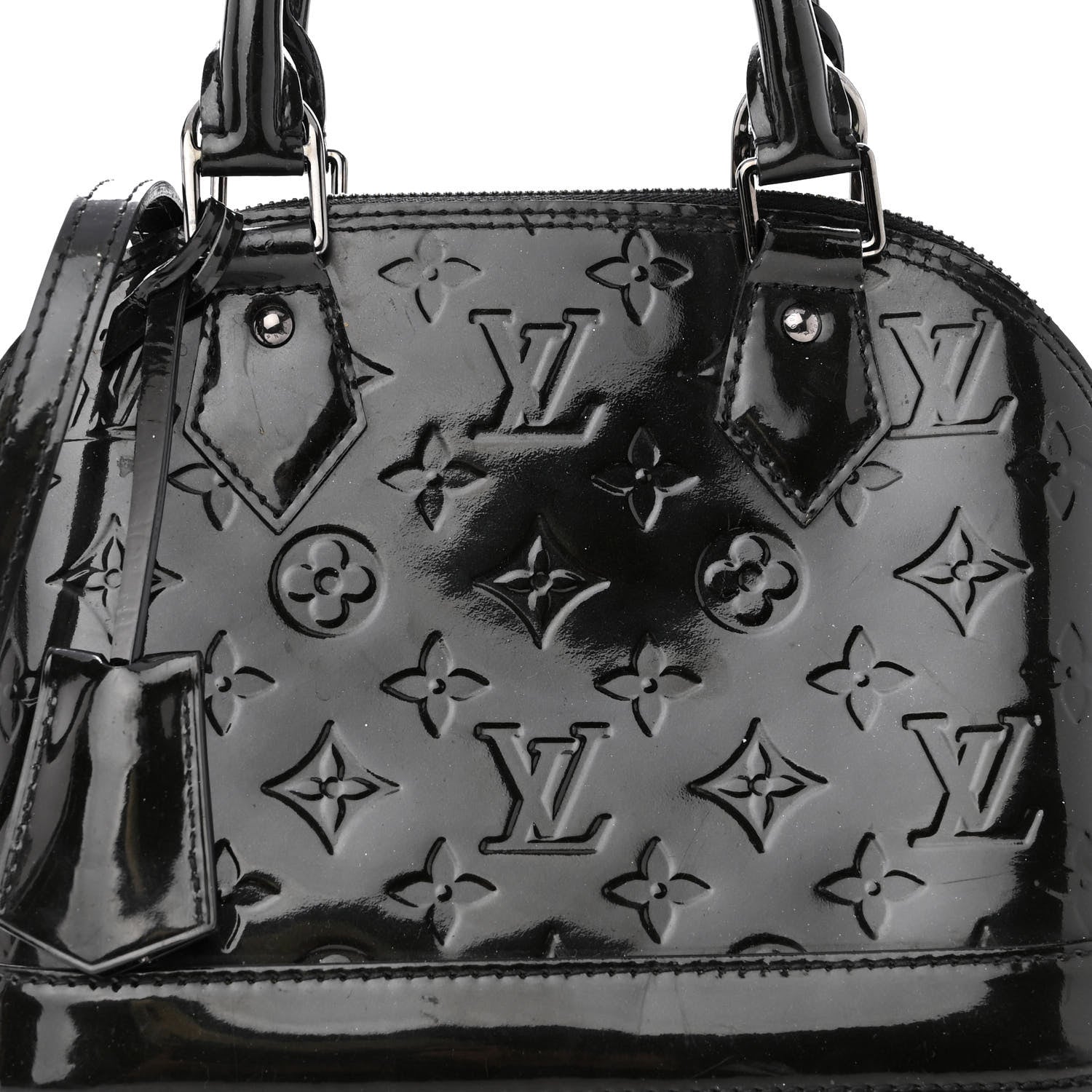 Louis Vuitton Vernis Alma BB Noir Magnetique 7 of 10